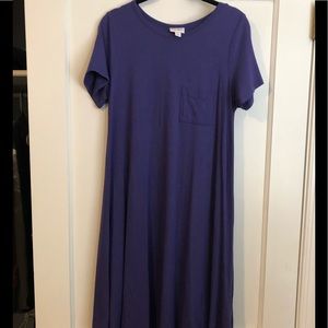 LuLaRoe Carly dress, purple